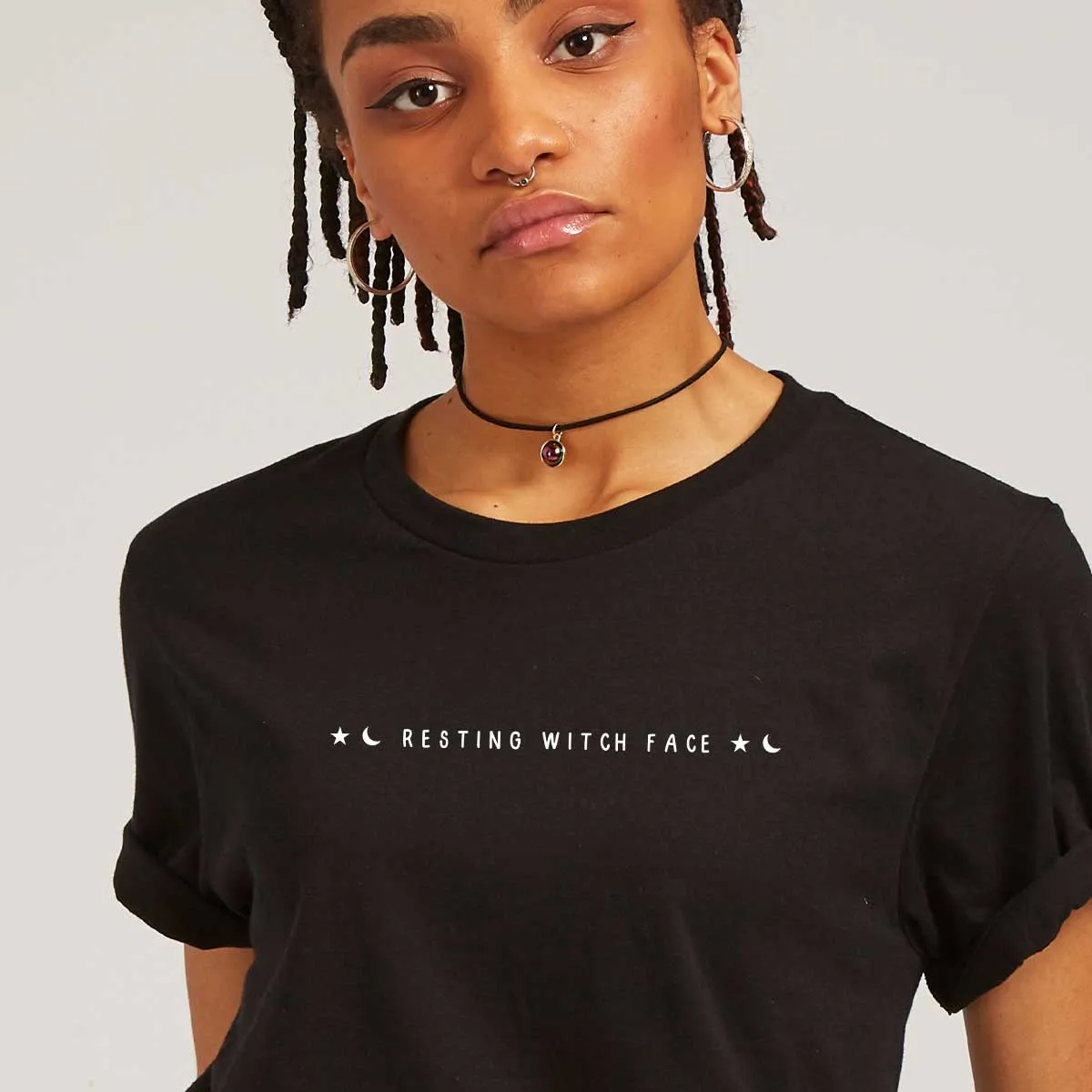 Resting Witch Face Halloween T-Shirt sold by The Spark Company product image thumbnail 2