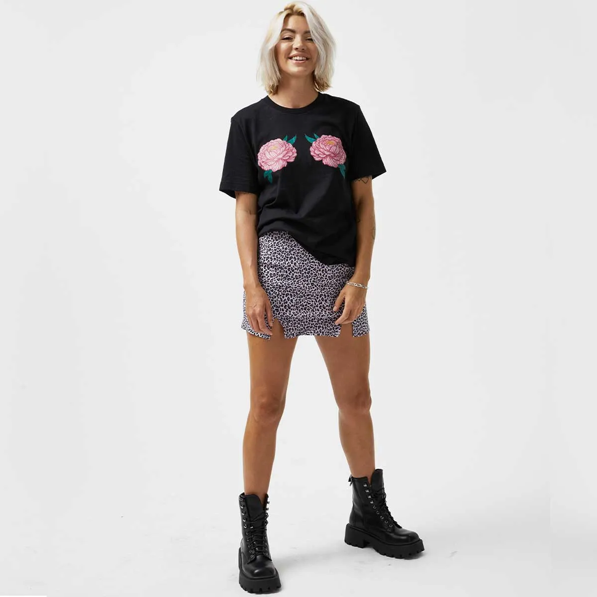 Frida Floral T-Shirt sold by The Spark Company product image thumbnail 2