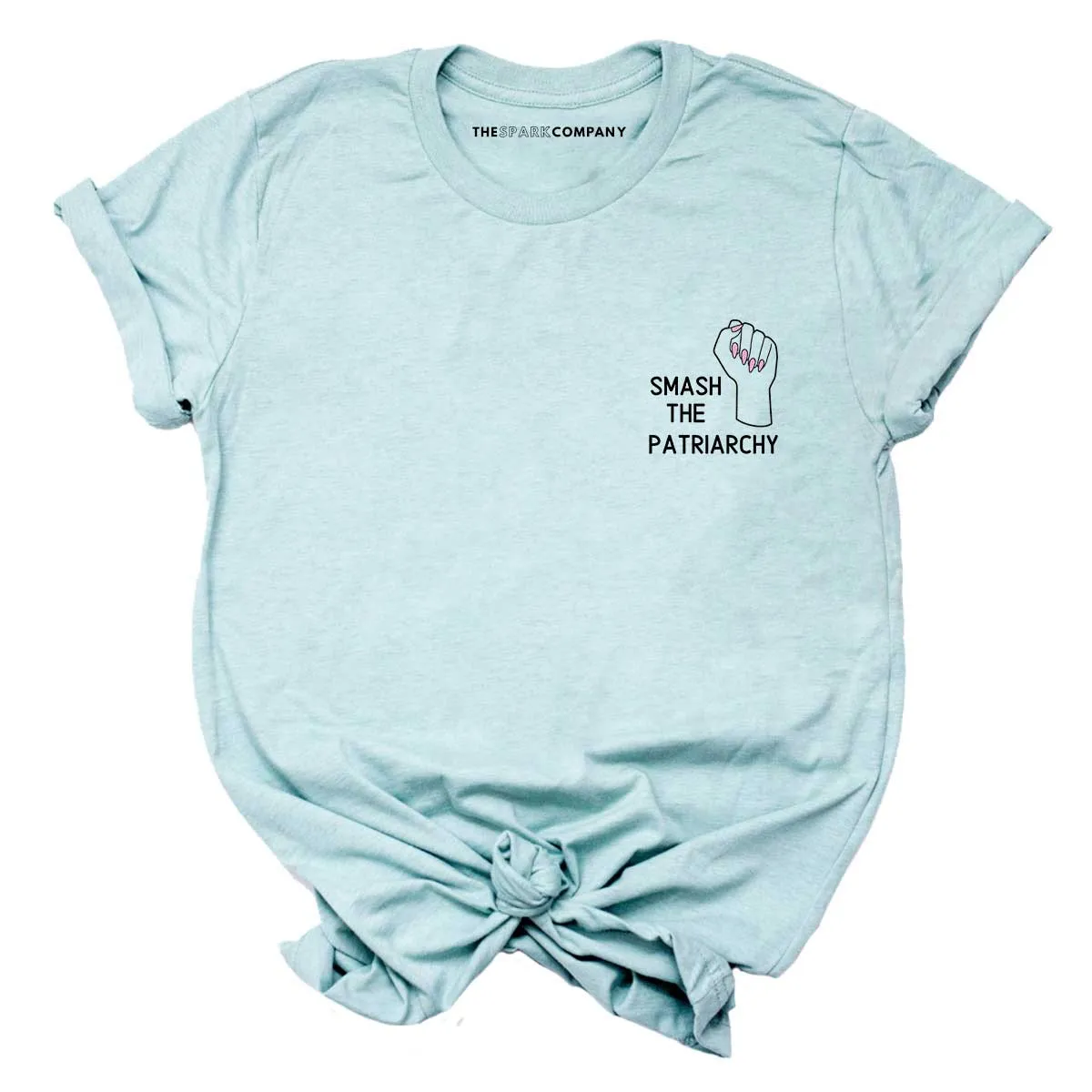 Smash The Patriarchy Embroidered T-Shirt sold by The Spark Company product image thumbnail 3