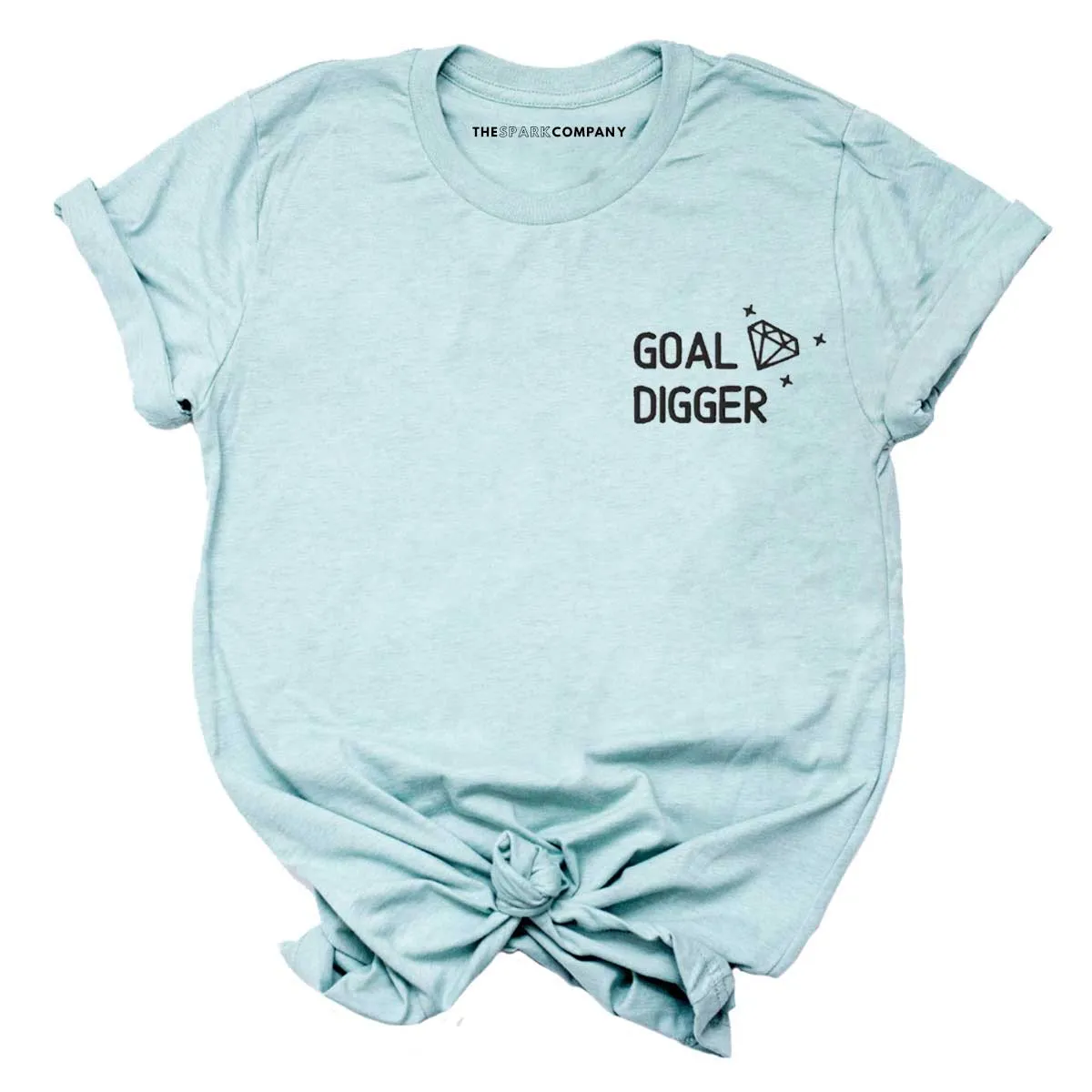 Goal Digger Embroidered T-Shirt sold by The Spark Company product image thumbnail 4