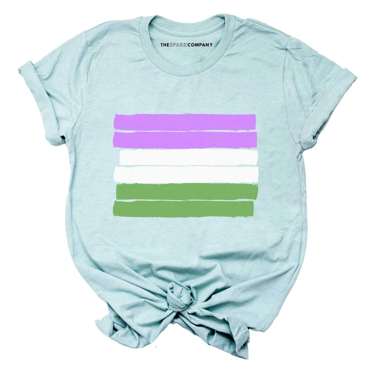 Genderqueer Pride Flag T-Shirt sold by The Spark Company product image thumbnail 2