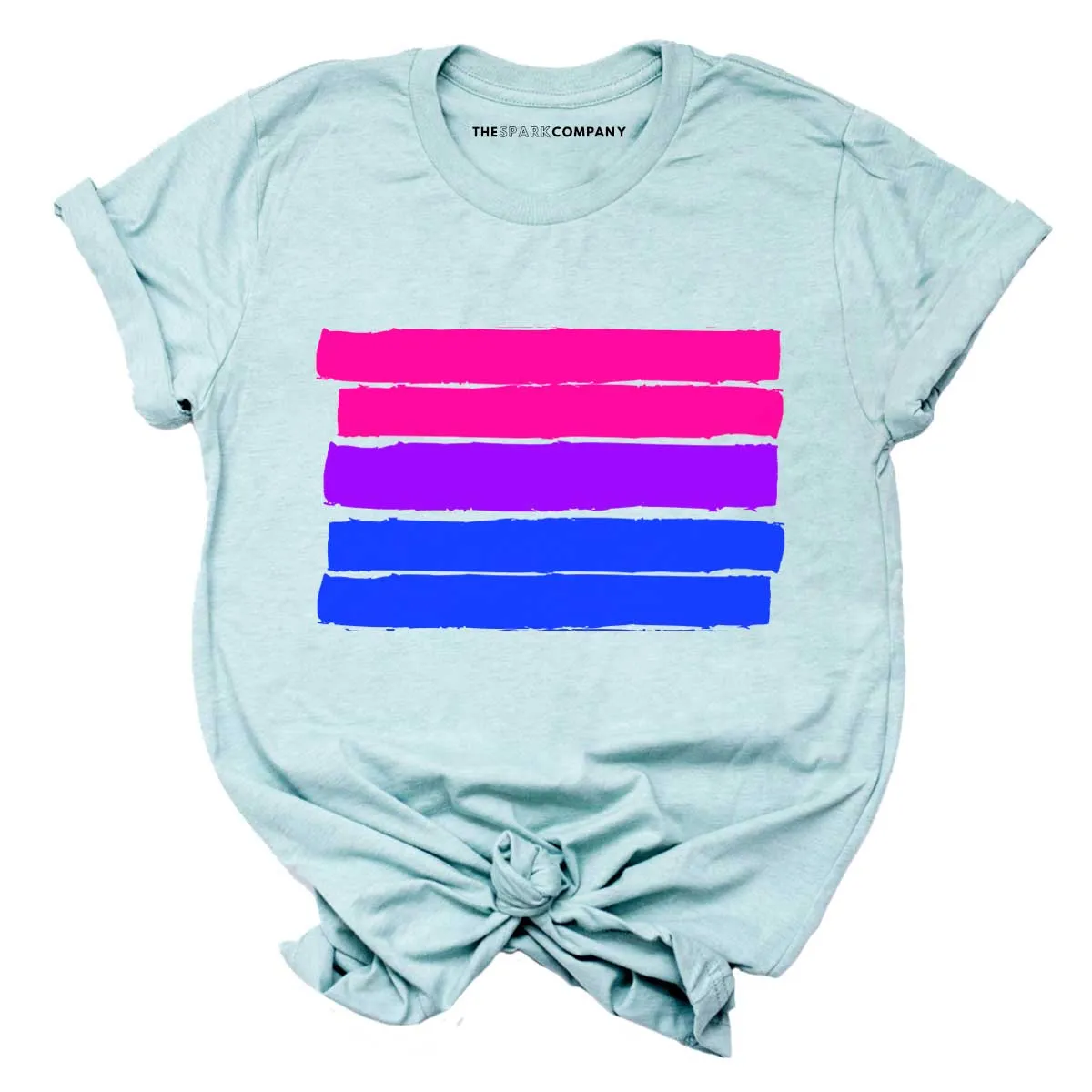 Bisexual Pride Flag T-Shirt sold by The Spark Company product image thumbnail 3