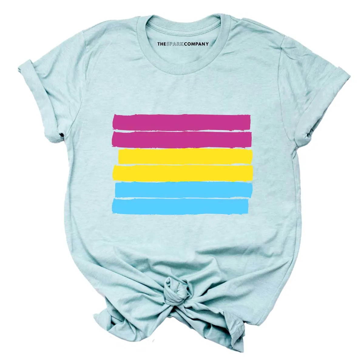 Pansexual Flag T-Shirt sold by The Spark Company product image thumbnail 4