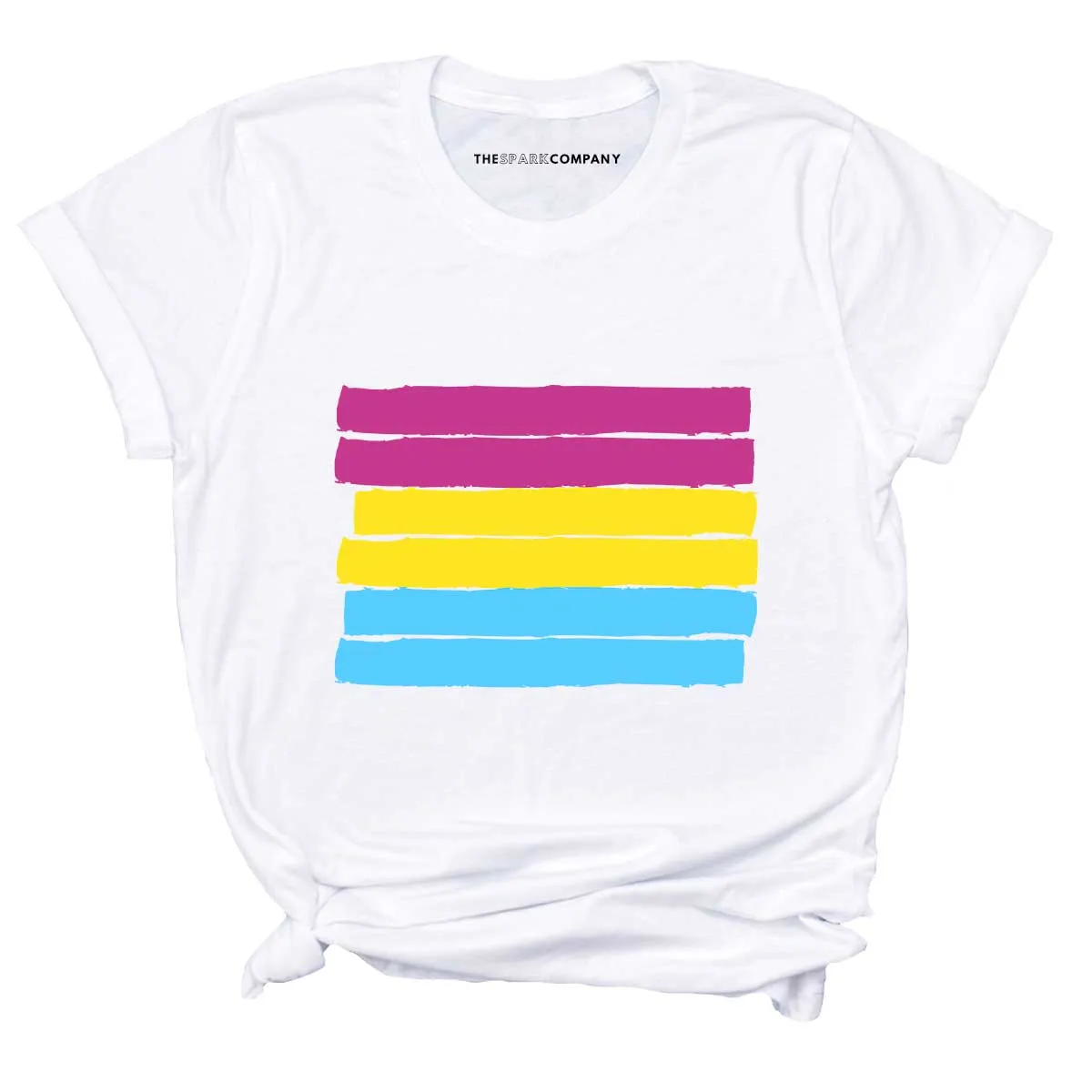Pansexual Flag T-Shirt sold by The Spark Company product image thumbnail 3