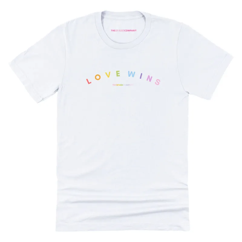 Love Wins Pastel Heart T-Shirt sold by The Spark Company
