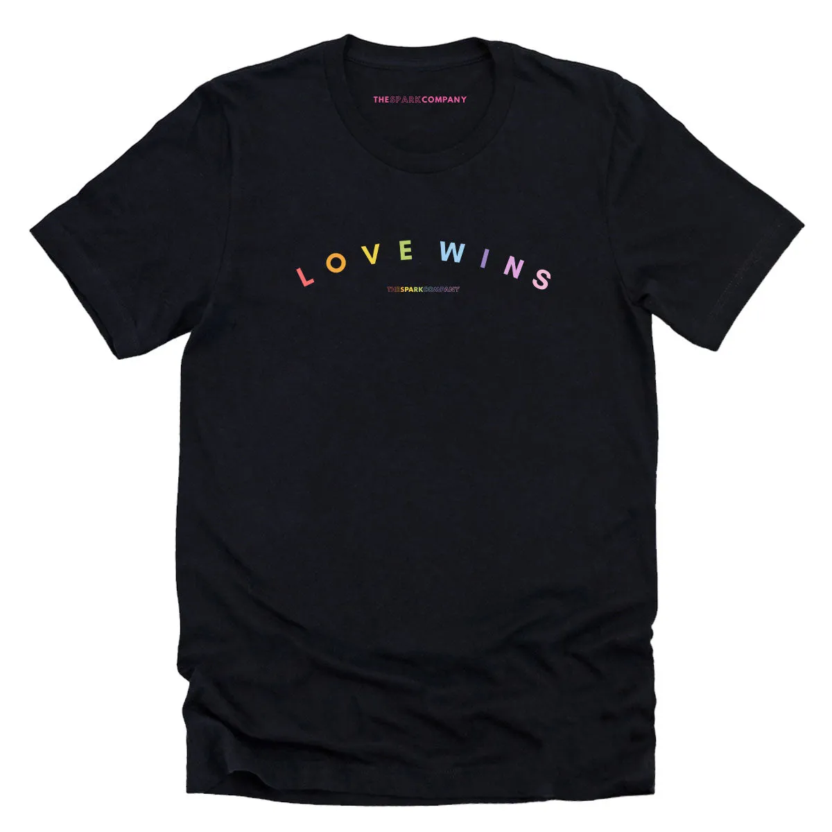 Love Wins Pastel Heart T-Shirt sold by The Spark Company product image thumbnail 3