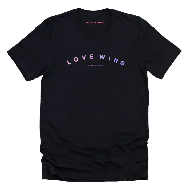 Love Wins Bisexual Colours T-Shirt sold by The Spark Company