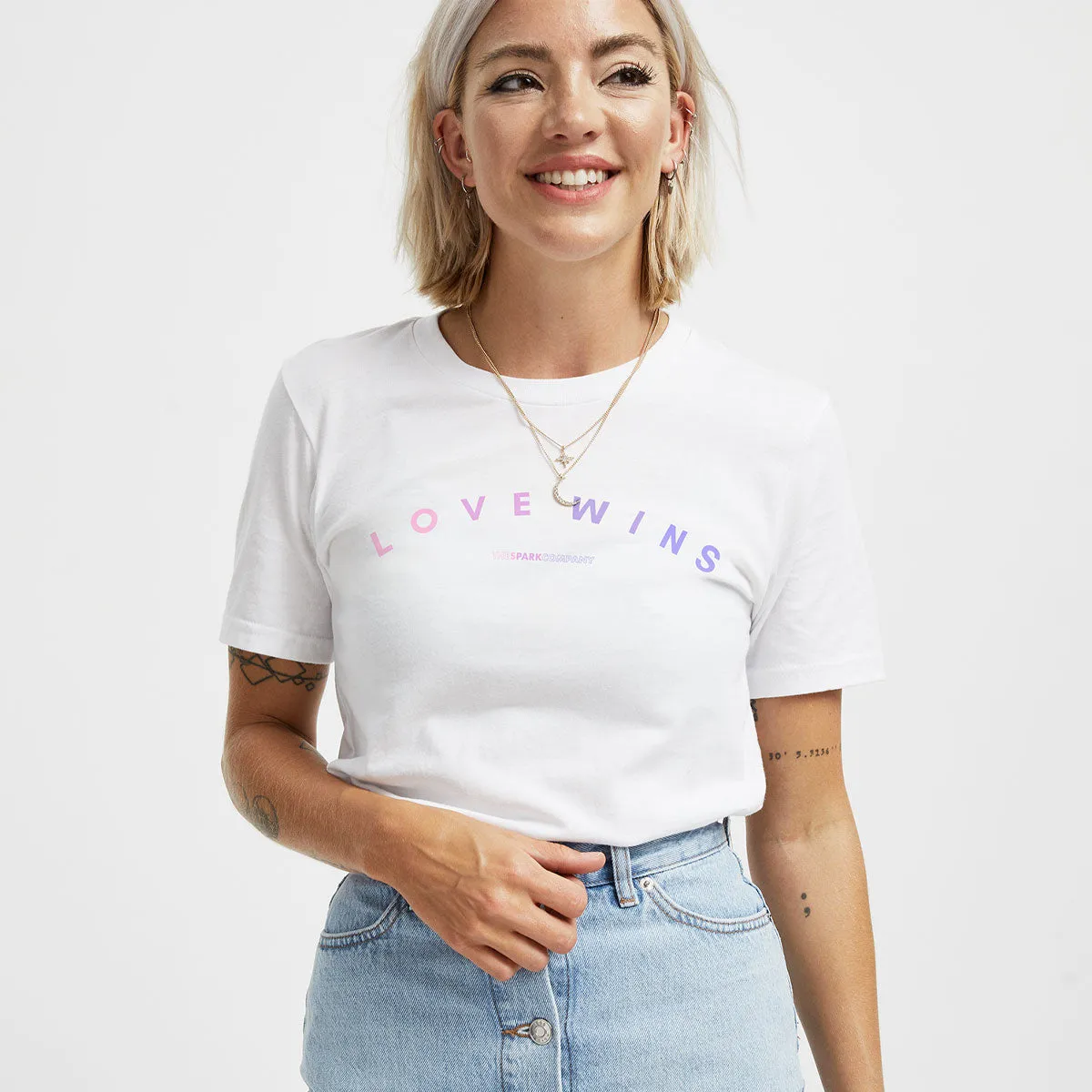 Love Wins Bisexual Colours T-Shirt sold by The Spark Company product image thumbnail 2