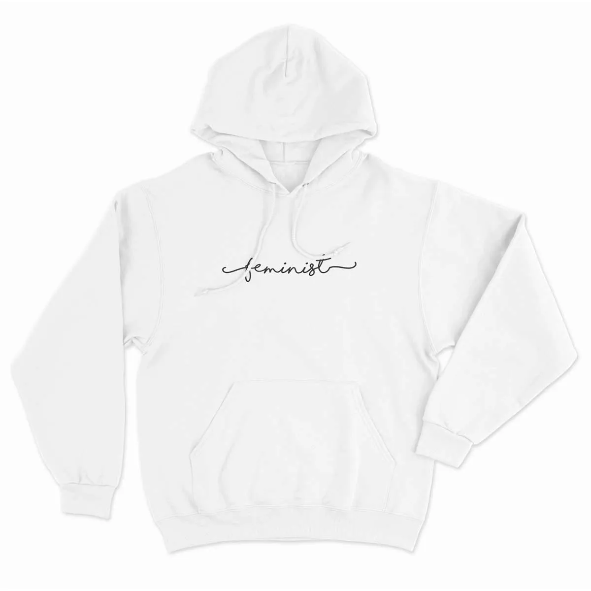 Minimalist Feminist Script Hoodie sold by The Spark Company product image thumbnail 3