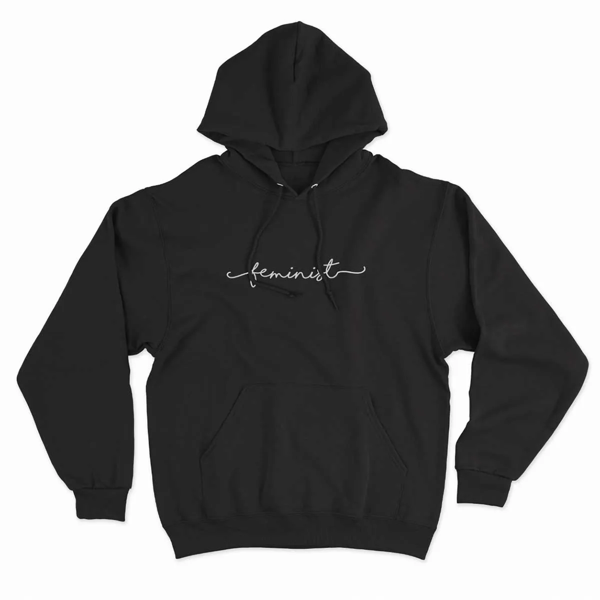 Minimalist Feminist Script Hoodie sold by The Spark Company product image thumbnail 4