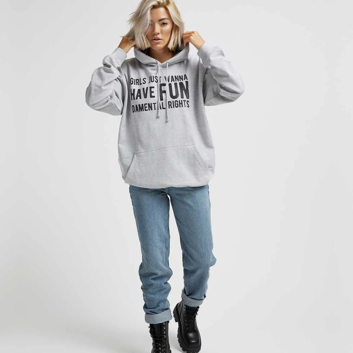 Girls Just Wanna Have Fundamental Rights Hoodie sold by The Spark Company product image thumbnail 2