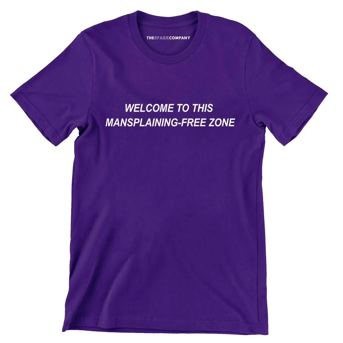 Mansplaining-Free Zone Men's T-Shirt sold by The Spark Company product image thumbnail 4