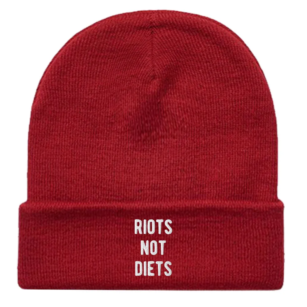 Riots Not Diets Beanie Hat sold by The Spark Company product image thumbnail 4