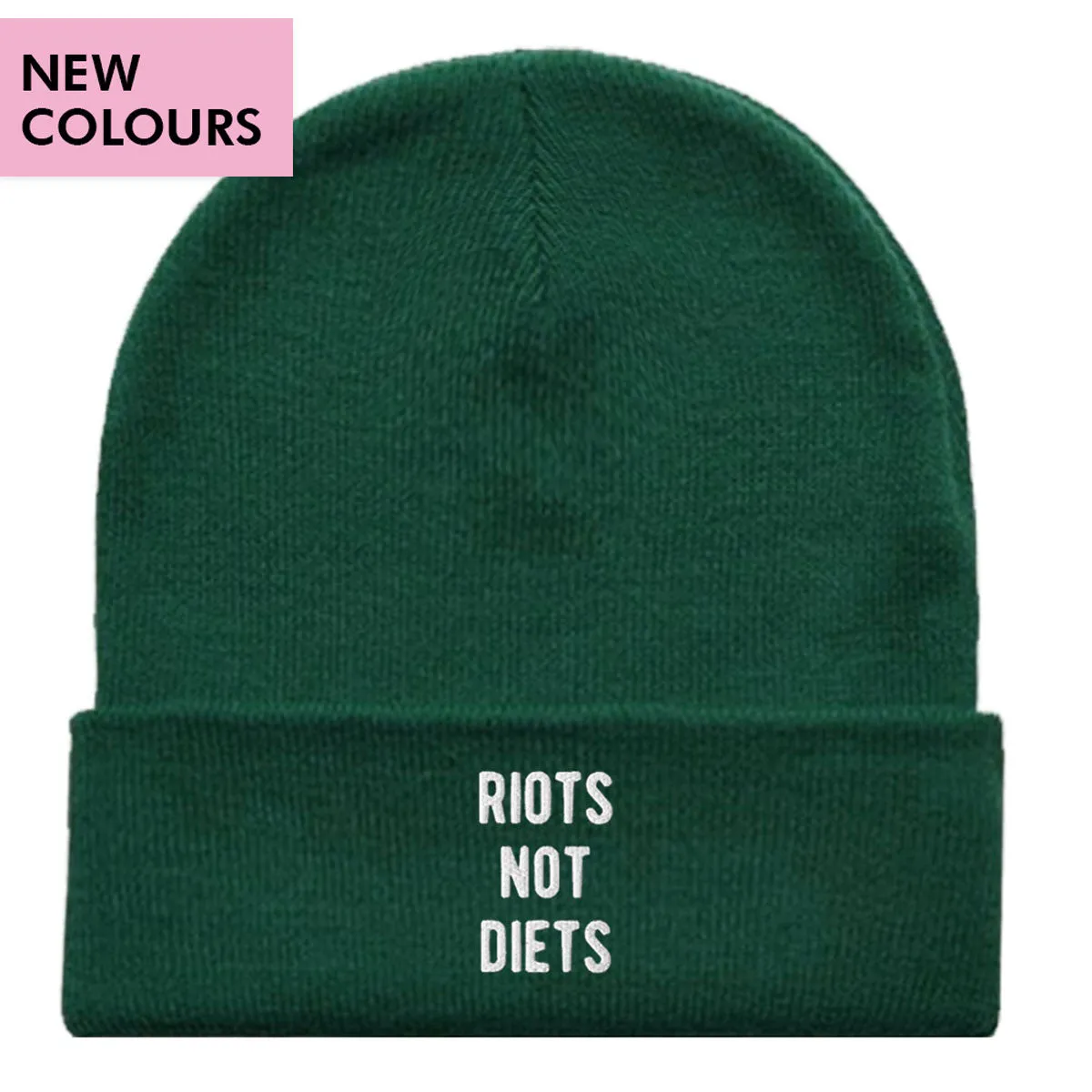 Riots Not Diets Beanie Hat sold by The Spark Company