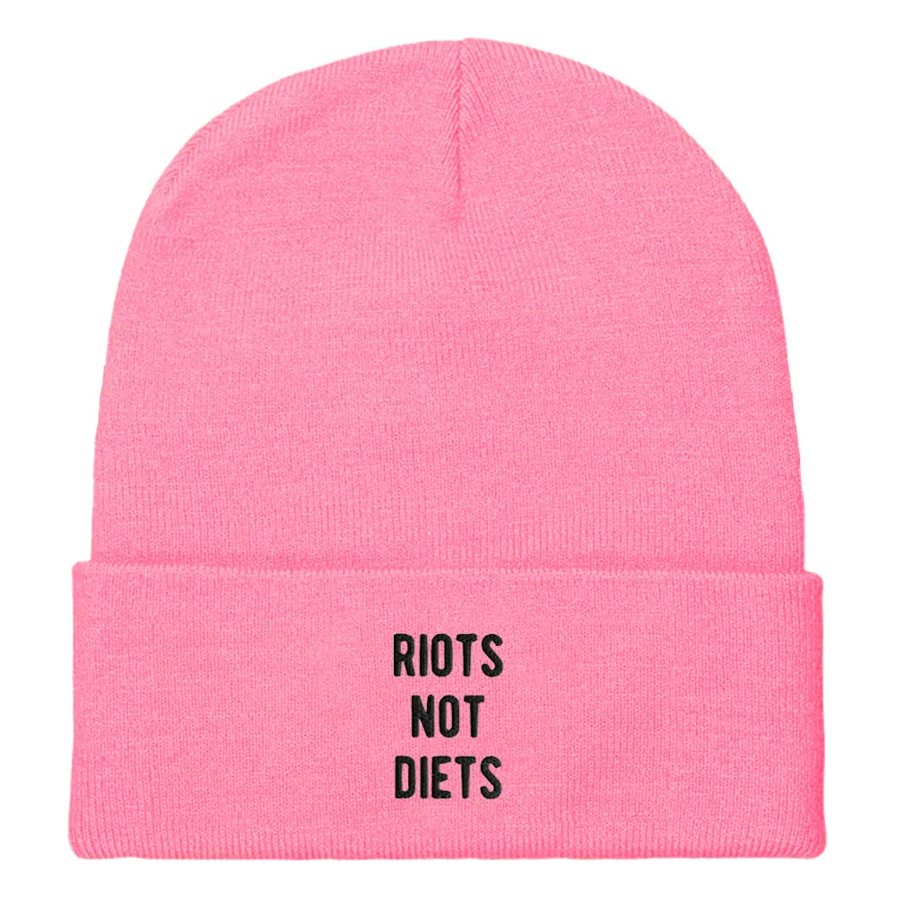 Riots Not Diets Beanie Hat sold by The Spark Company product image thumbnail 3