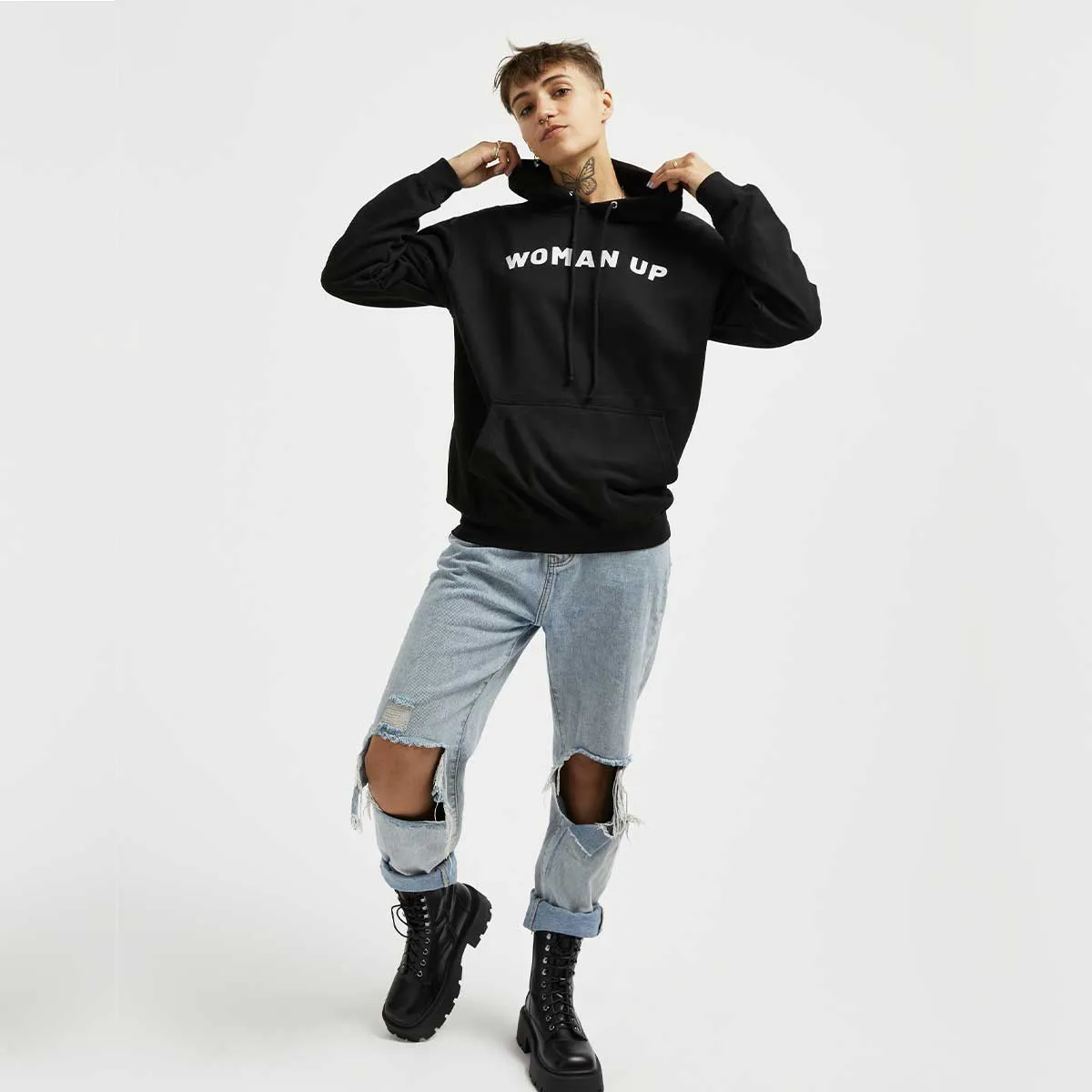 Woman Up Hoodie sold by The Spark Company product image thumbnail 2