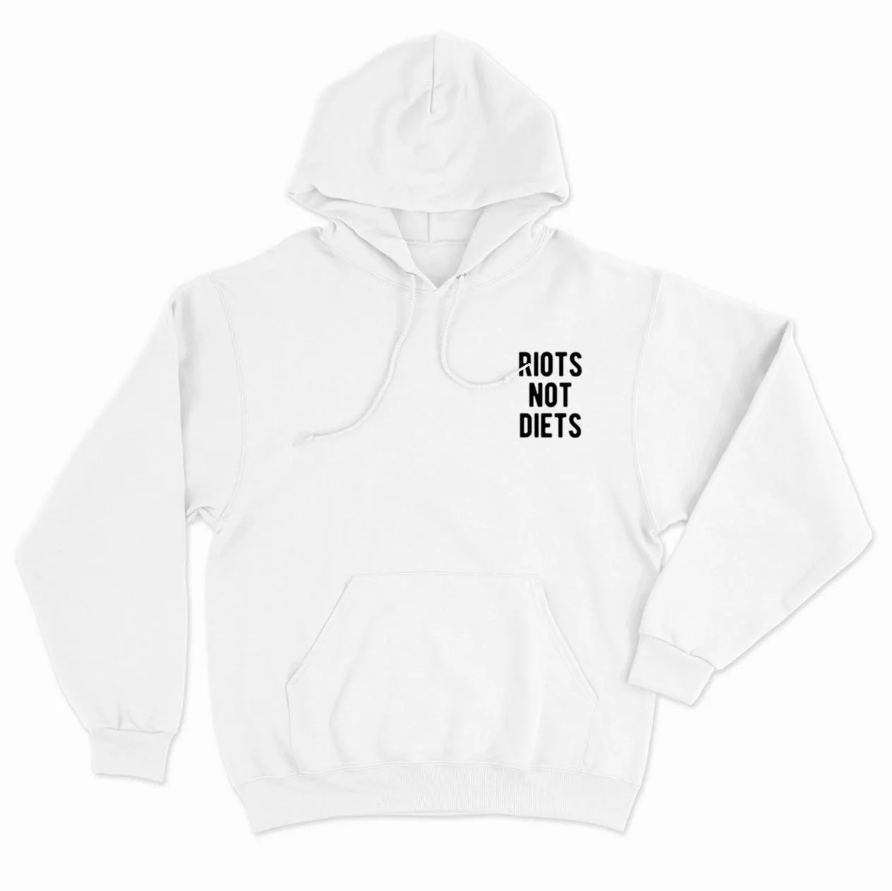 Riots Not Diets Embroidered Hoodie sold by The Spark Company product image thumbnail 2