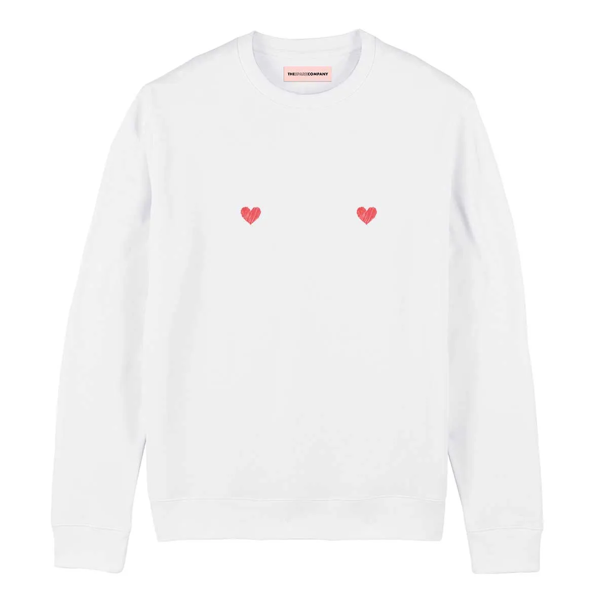 Heart Nipple Sweatshirt sold by The Spark Company product image thumbnail 4