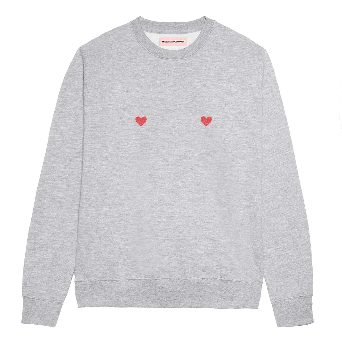 Heart Nipple Sweatshirt sold by The Spark Company product image thumbnail 2