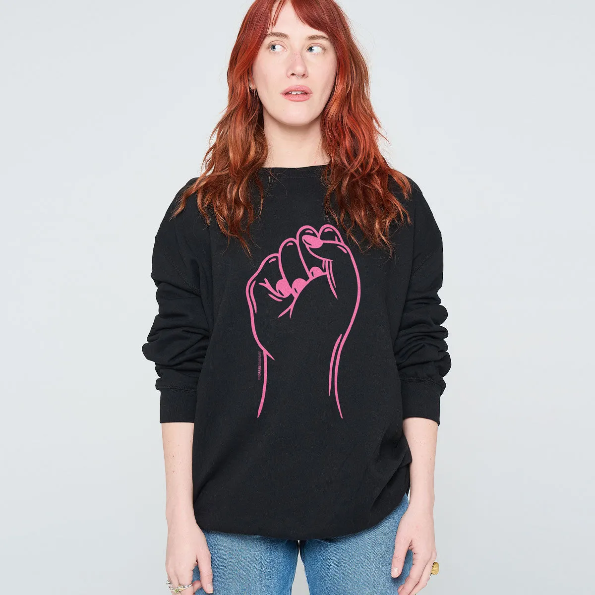 Feminist Fist Sweatshirt sold by The Spark Company product image thumbnail 2