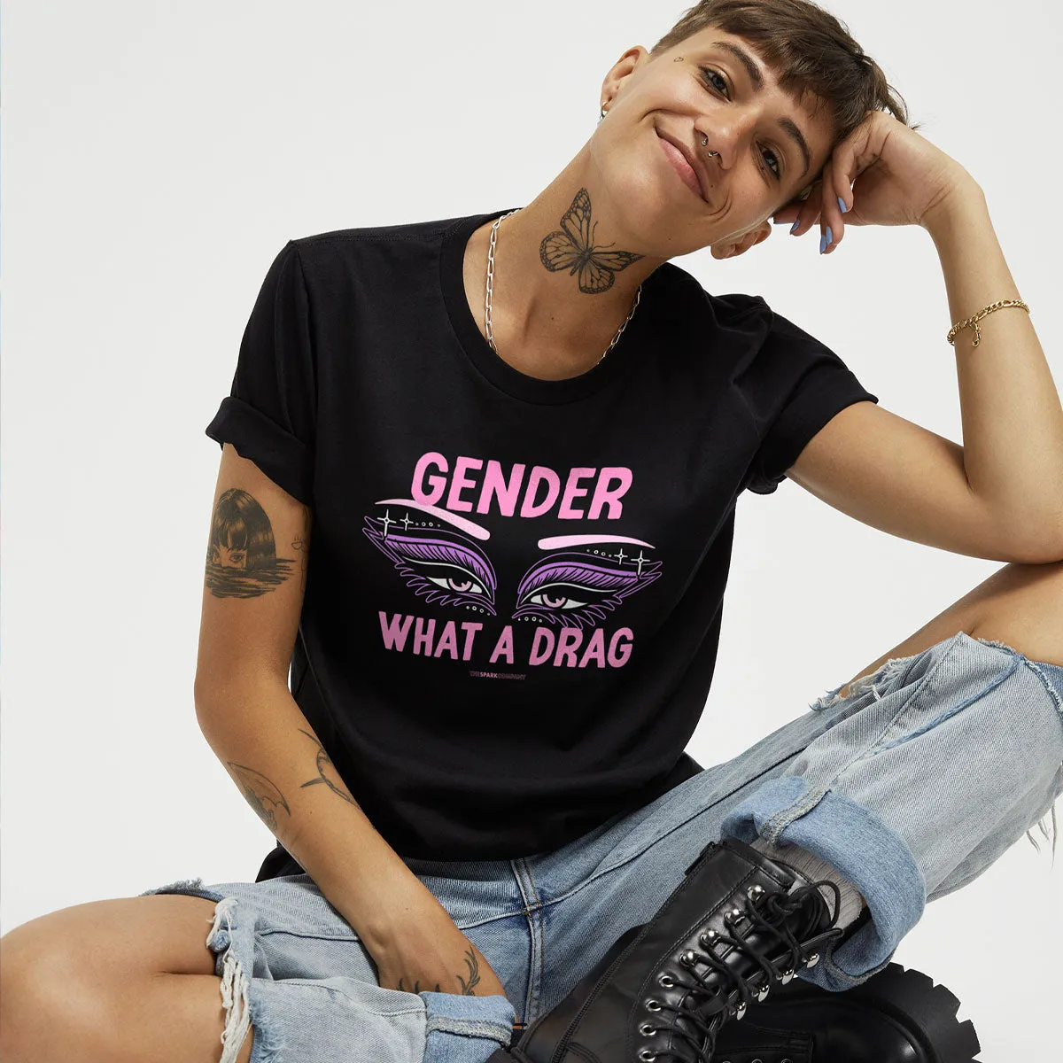 Gender: What A Drag T-Shirt sold by The Spark Company product image thumbnail 2