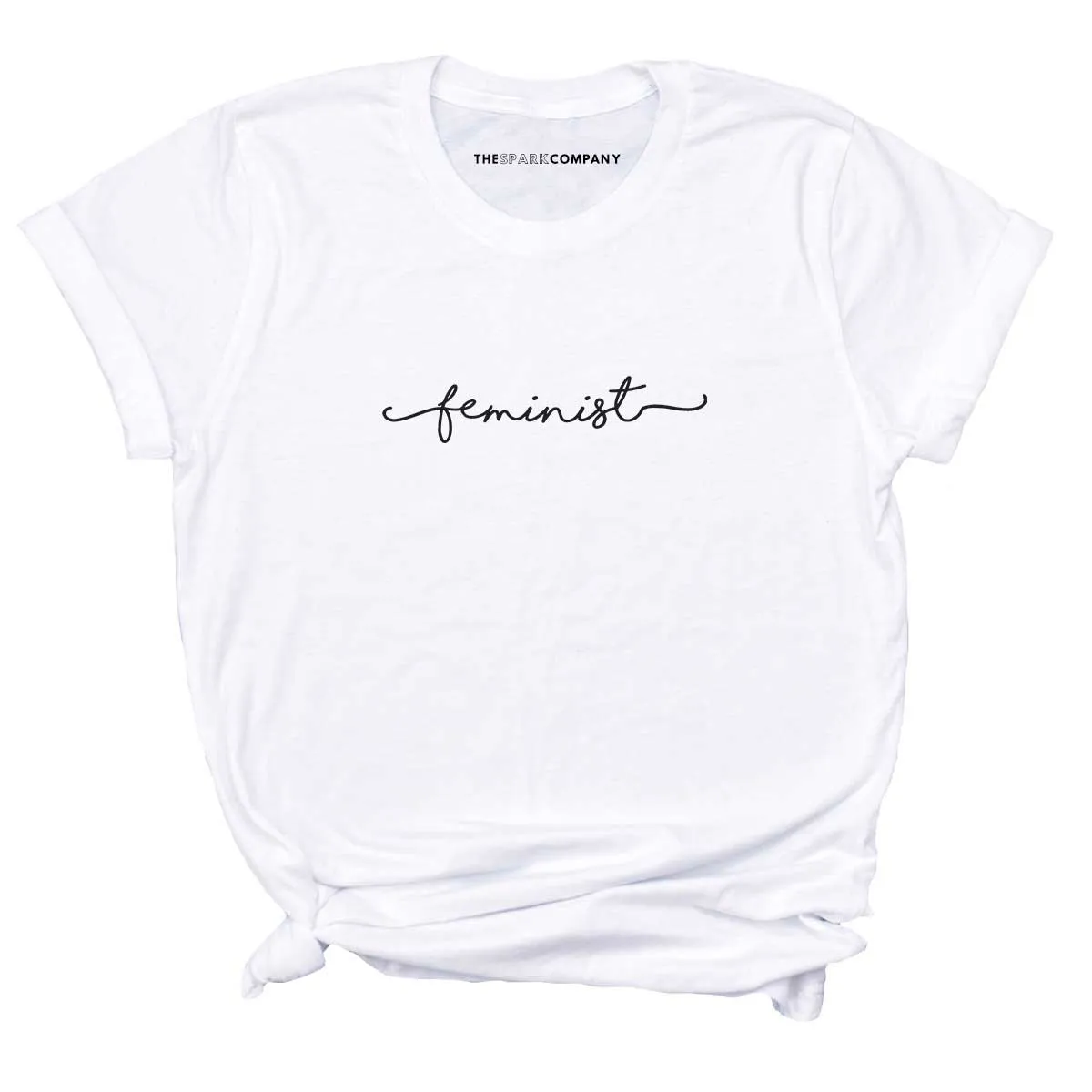 Minimalist Feminist Design T-Shirt sold by The Spark Company