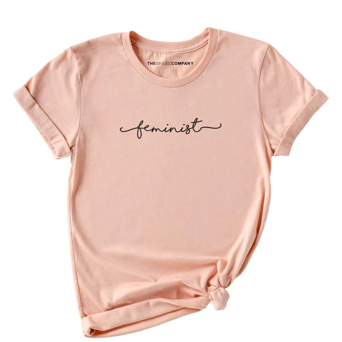 Minimalist Feminist Design T-Shirt sold by The Spark Company product image thumbnail 3