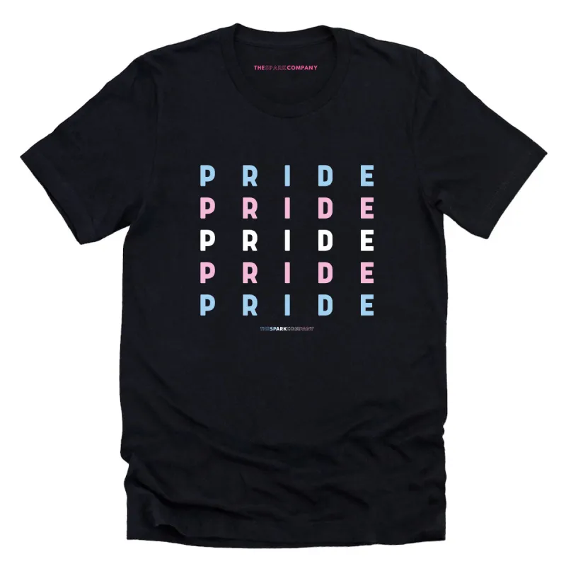 Transgender Pride Spectrum T-Shirt sold by The Spark Company