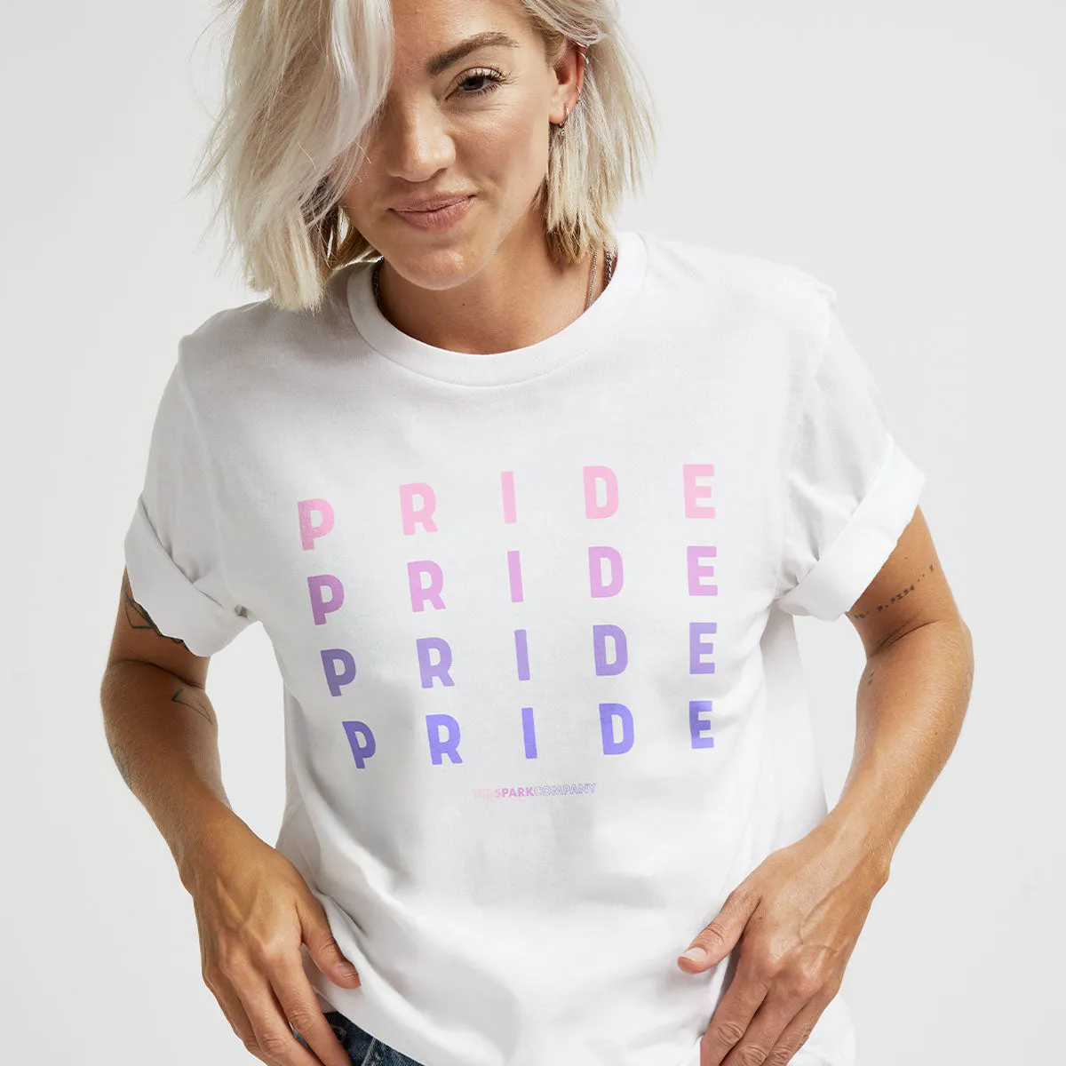Bisexual Pride Spectrum T-Shirt sold by The Spark Company product image thumbnail 2