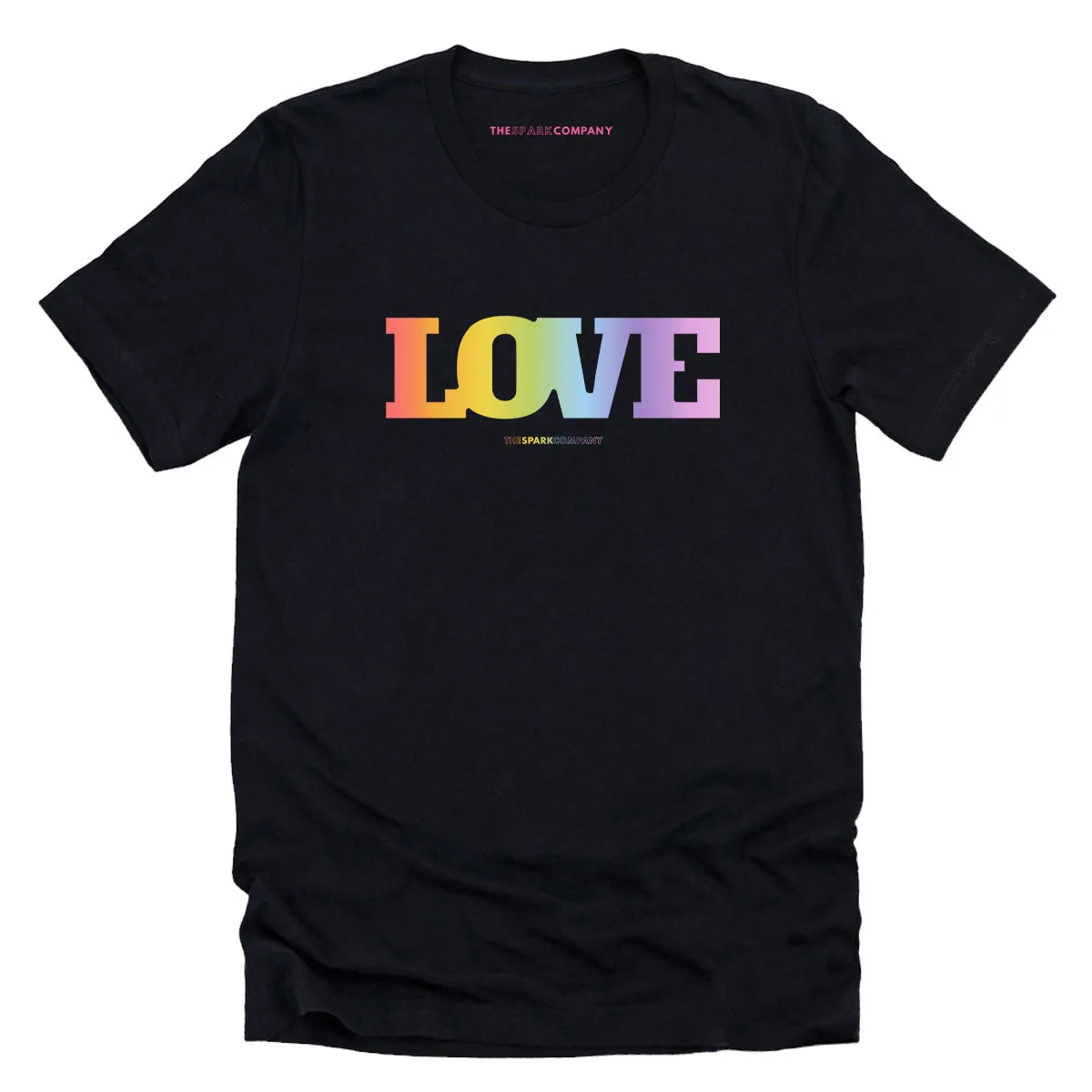 LOVE Rainbow T-Shirt sold by The Spark Company product image thumbnail 3