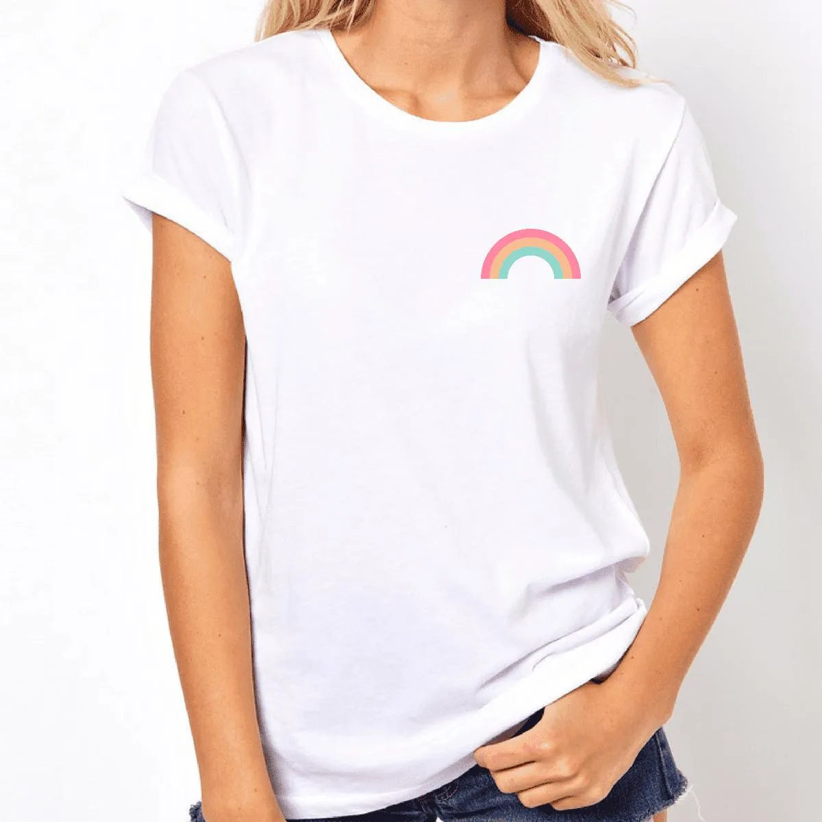 Pastel Pride Rainbow T-Shirt sold by The Spark Company product image thumbnail 2