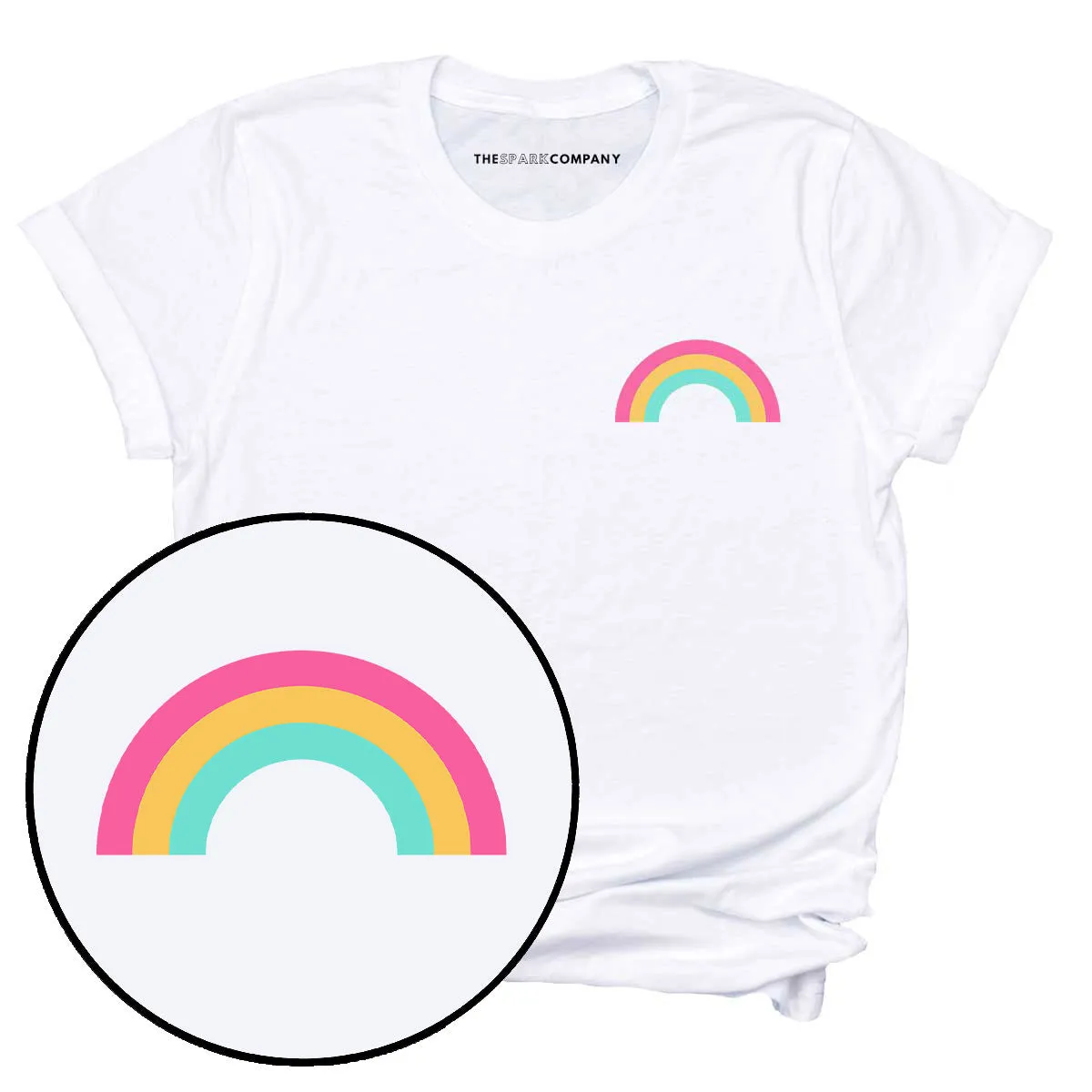 Pastel Pride Rainbow T-Shirt sold by The Spark Company