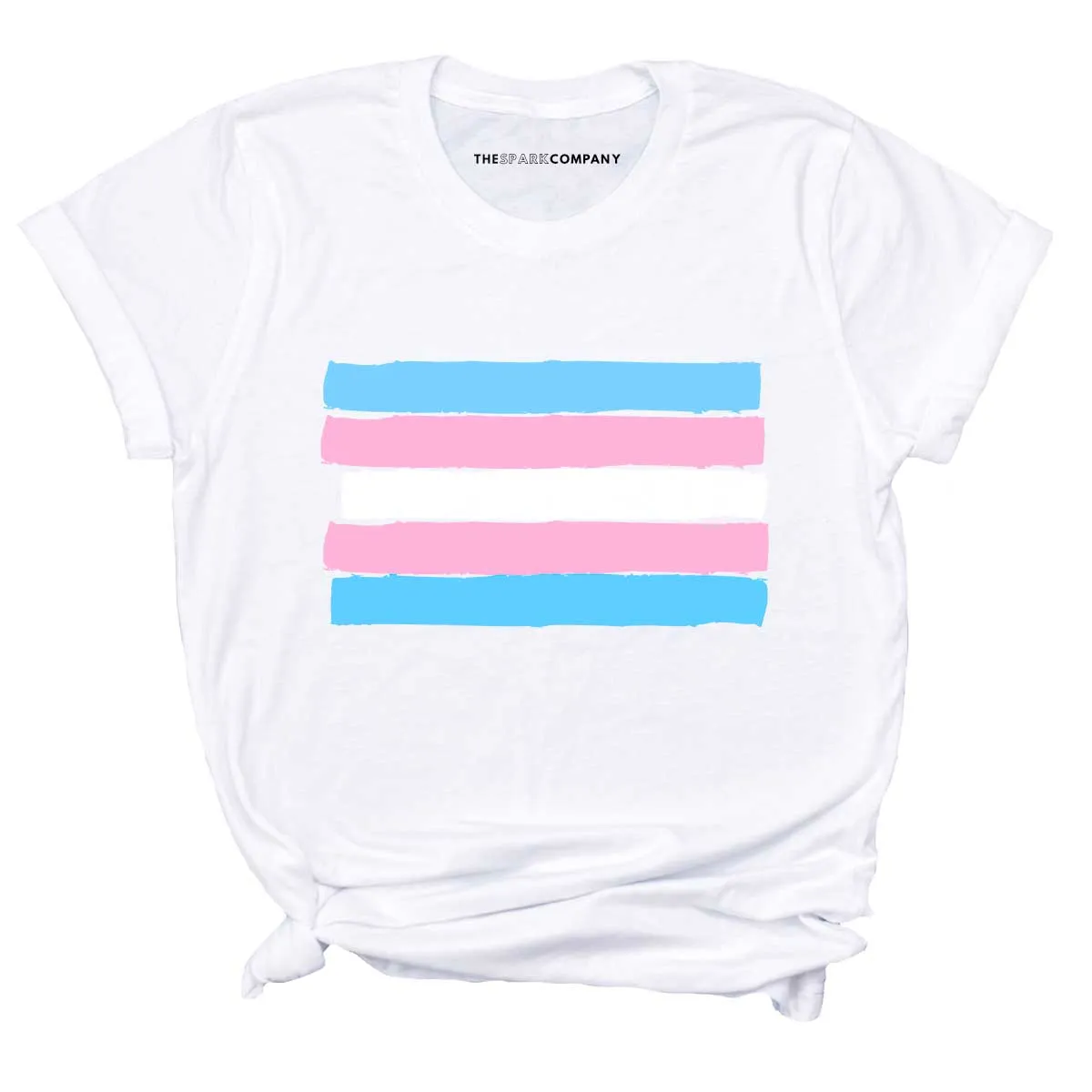 Trans Pride Flag T-Shirt sold by The Spark Company