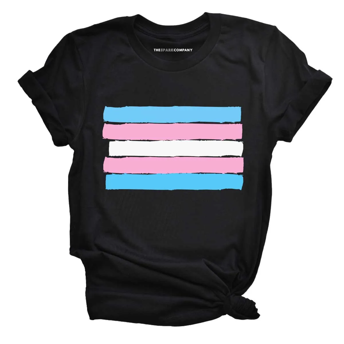 Trans Pride Flag T-Shirt sold by The Spark Company product image thumbnail 3