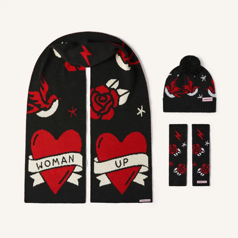 Tattoo 'Woman Up' Knitted Set sold by The Spark Company