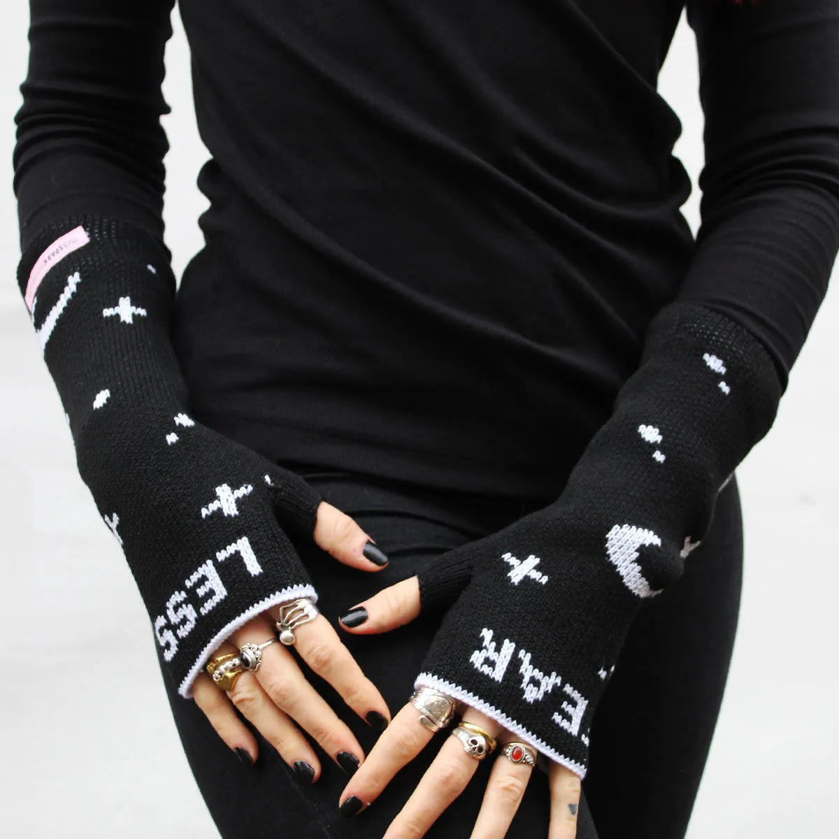 Witch 'Fearless' Fingerless Wrist Warmers sold by The Spark Company product image thumbnail 3