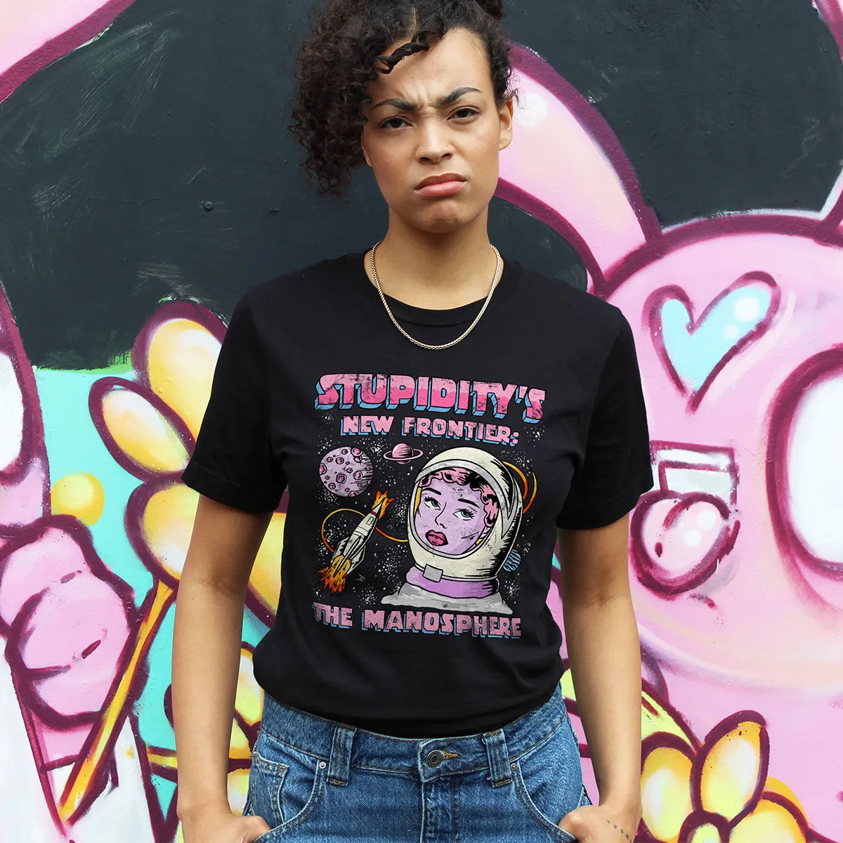 Stupidity's New Frontier T-Shirt sold by The Spark Company product image thumbnail 2