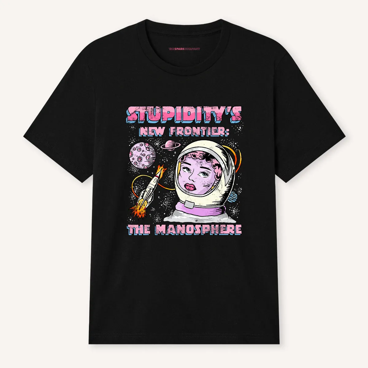 Stupidity's New Frontier T-Shirt sold by The Spark Company product image thumbnail 3
