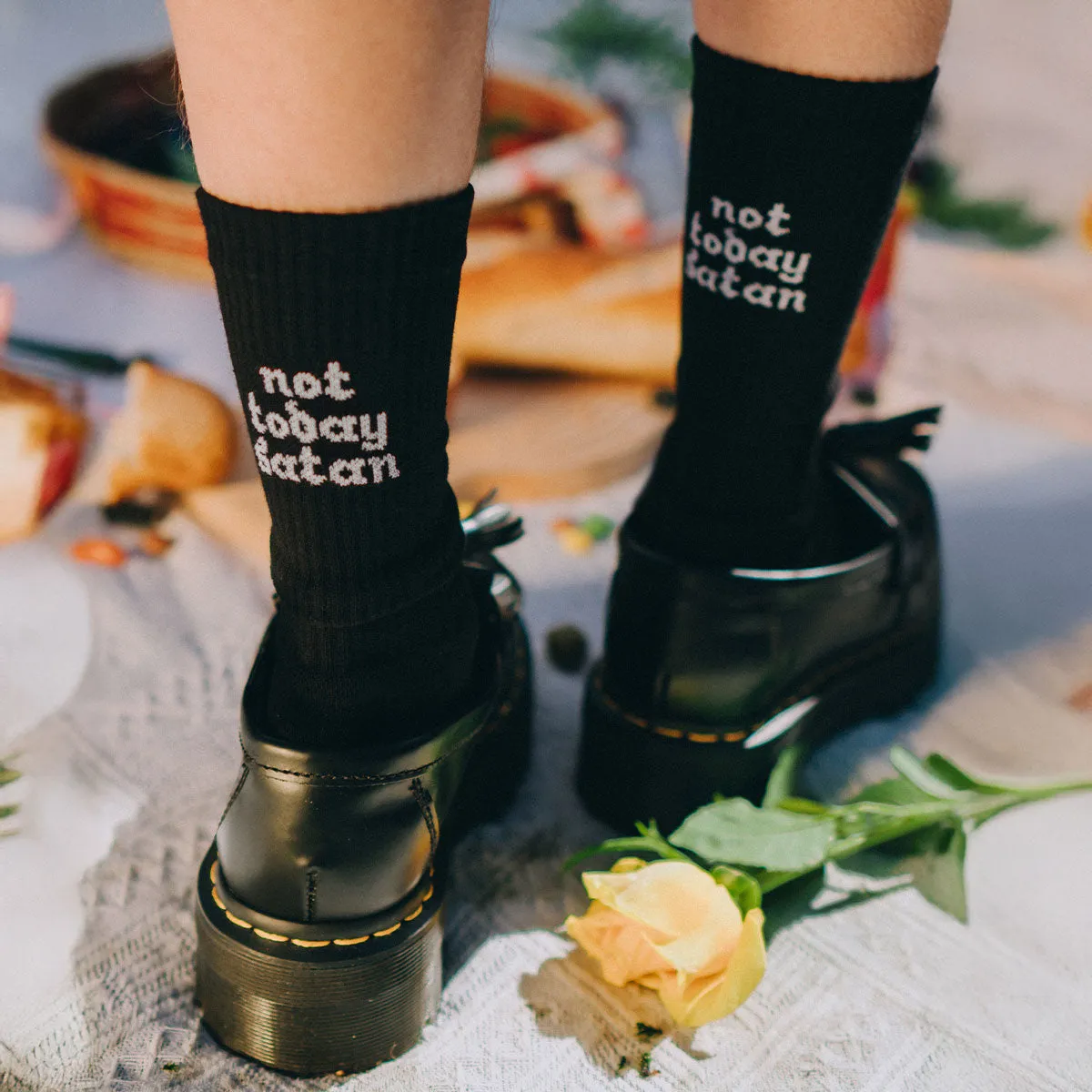 Not Today Satan Socks sold by The Spark Company