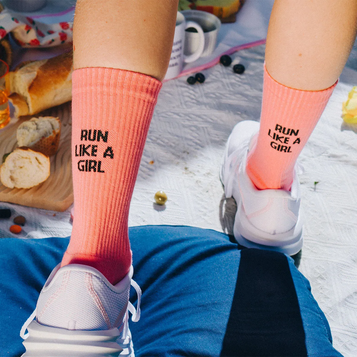 Run Like A Girl Socks sold by The Spark Company product image thumbnail 4