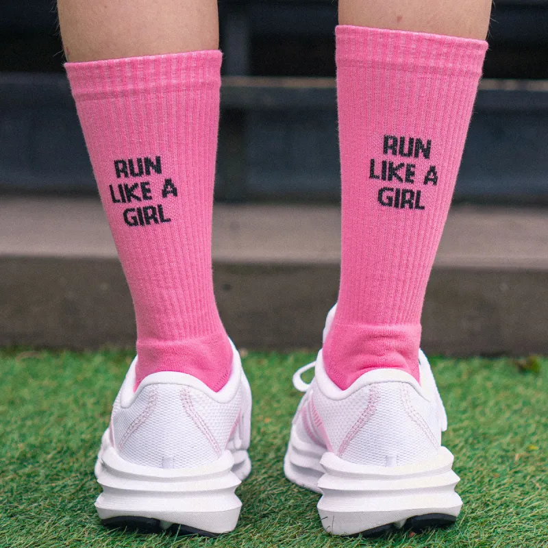 Run Like A Girl Socks made by The Spark Company
