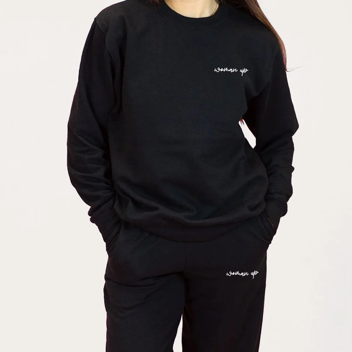 Woman Up Sweatshirt & Joggers Set sold by The Spark Company product image thumbnail 2