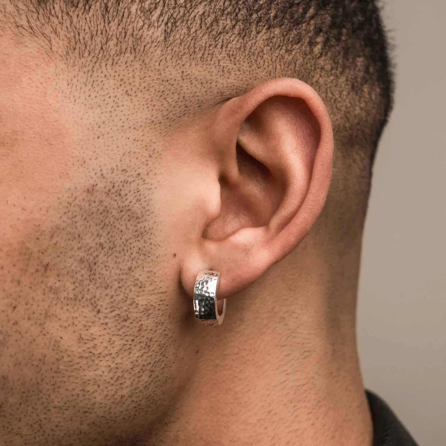 Men's Single Chubby Nomad Huggie Hoop sold by Dower & Hall product image thumbnail 2