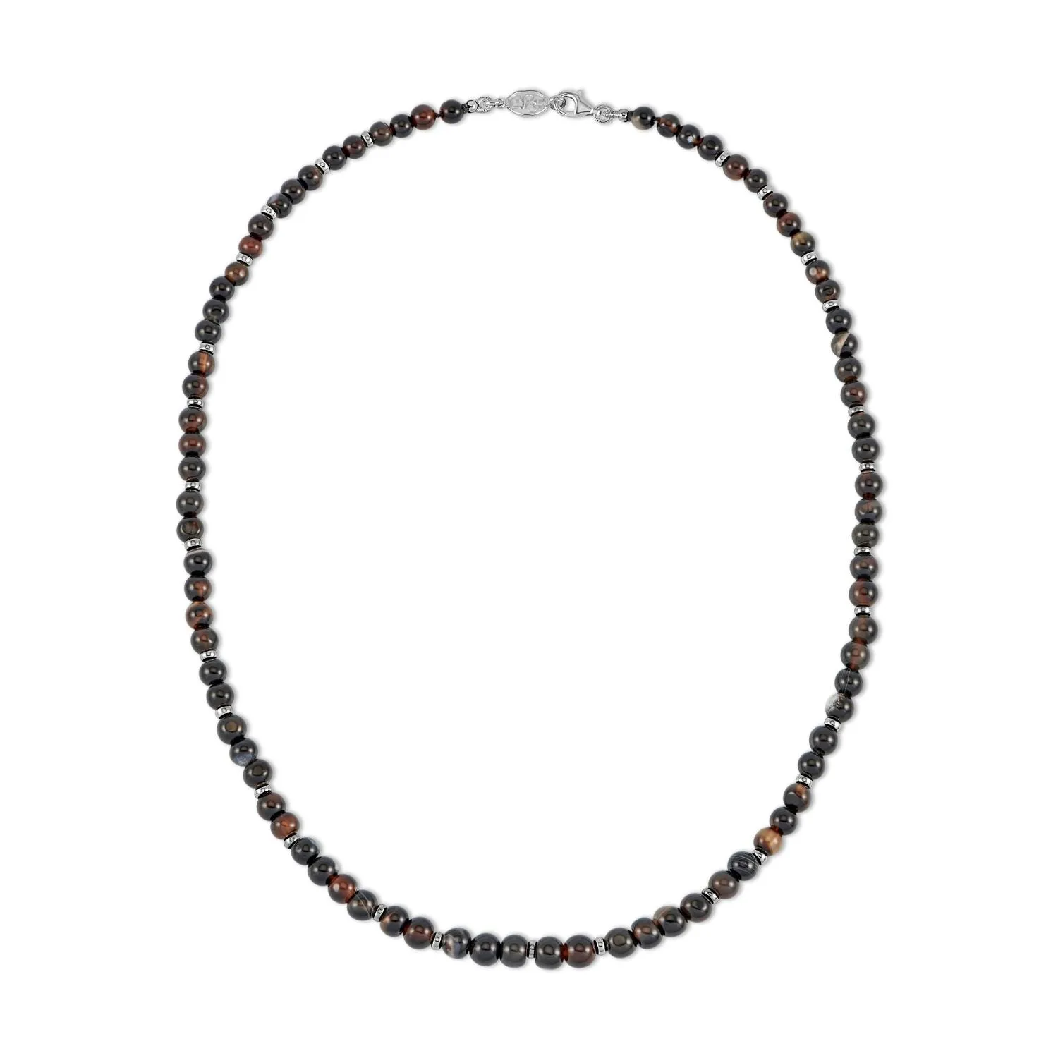 Men's Mixed Black Onyx Necklace sold by Dower & Hall