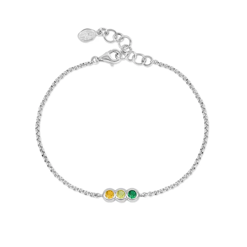 'Greens' Tutti Frutti Chain Bracelet sold by Dower & Hall