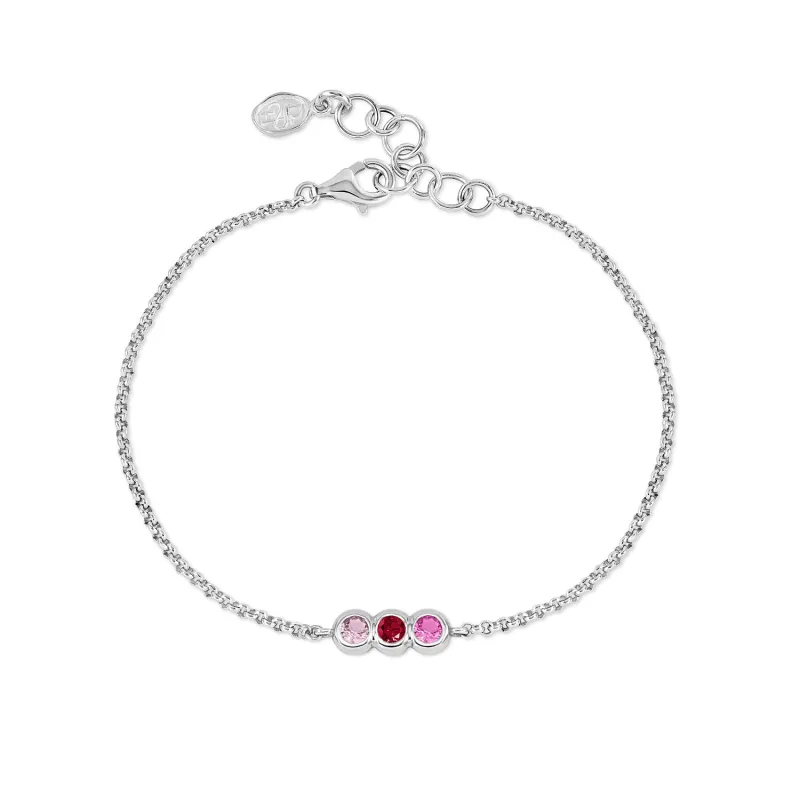 'Pinks' Tutti Frutti Chain Bracelet sold by Dower & Hall