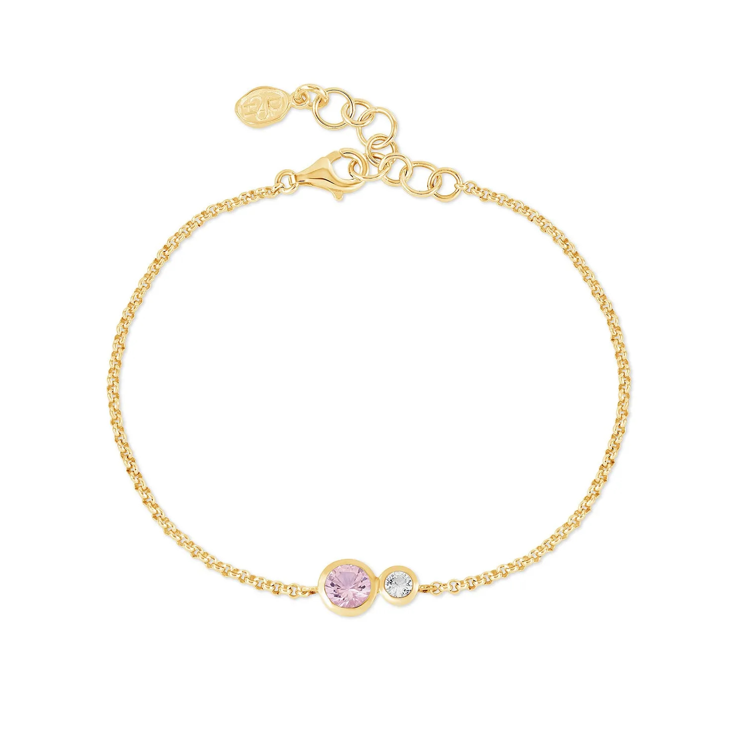 'Rose' Tutti Frutti Duo Chain Bracelet sold by Dower & Hall product image thumbnail 4
