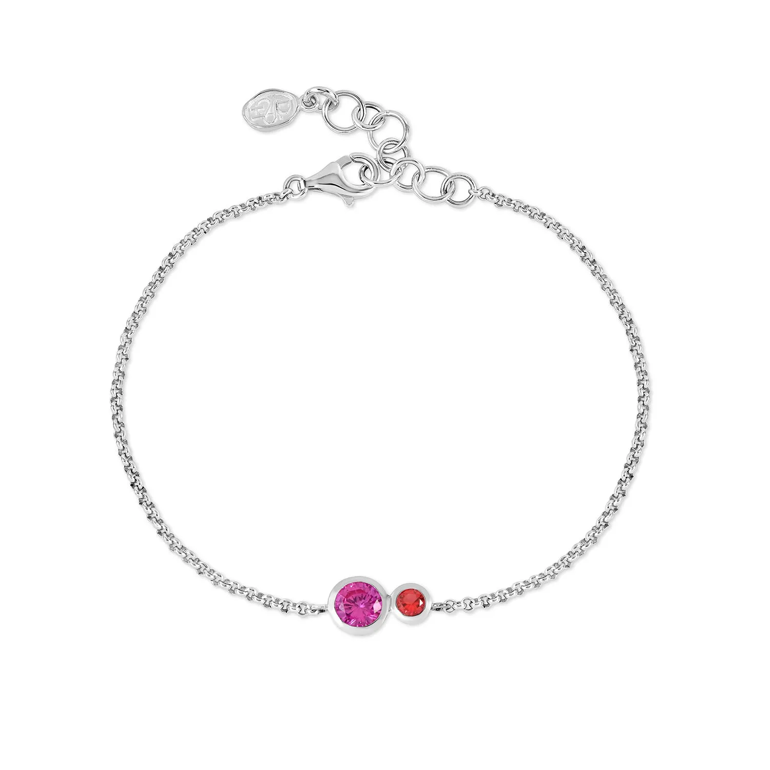 'Pinks' Tutti Frutti Duo Chain Bracelet sold by Dower & Hall