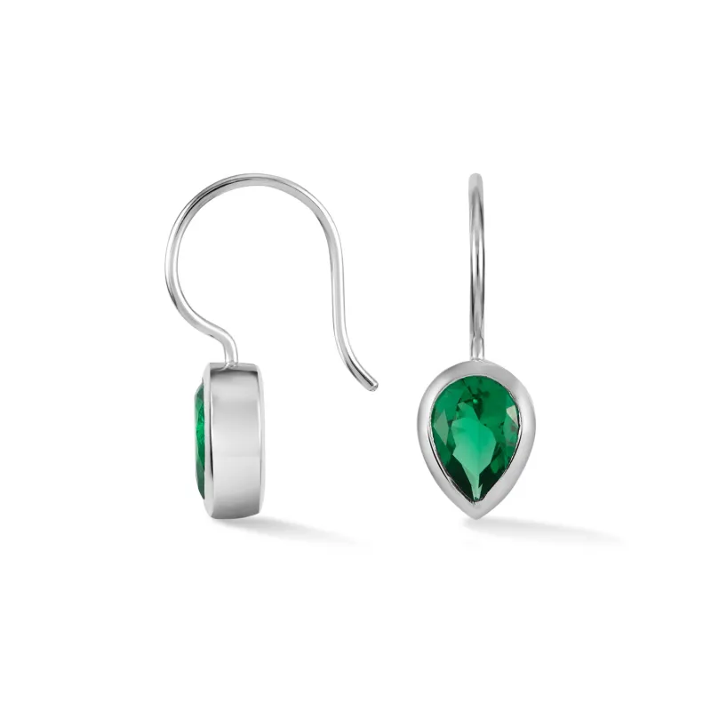 Pear Green Garnet Earrings sold by Dower & Hall