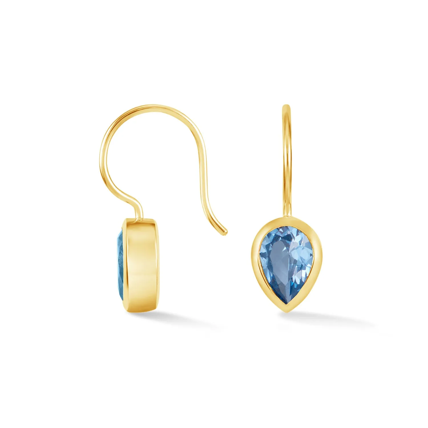 Pear Blue Topaz Earrings sold by Dower & Hall product image thumbnail 4